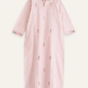 Aayat Light Pink Embroidered Straight Kurta