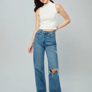 Chic Sleeveless Crop Top