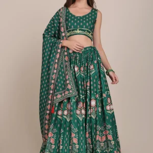 Green Traditional  Lehenga