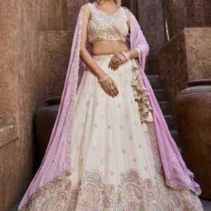 Elegance White Bridal Lehenga