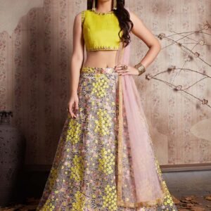 Sunshine Blossom Bridal Lehenga