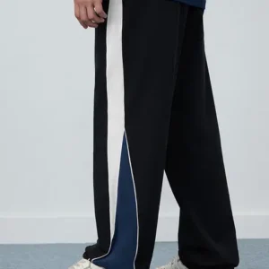 Color-Block Wide-Leg Pants