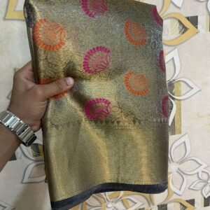 Silk Saree with Floral Motifs