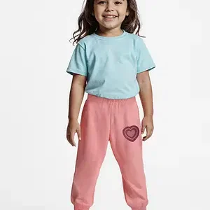 Heart Embroidered Cozy Joggers