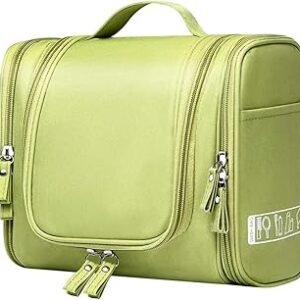 Green Travel Toiletry and Makeup Bag