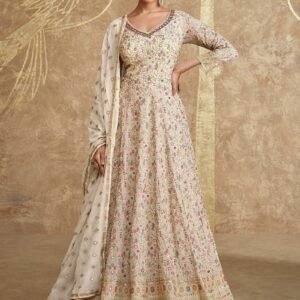 Elegant Embroidered Anarkali