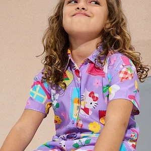 Colorful Cartoon Print Shirt