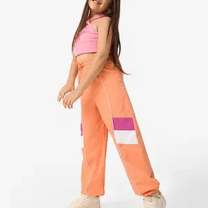 Color Block Casual Pants