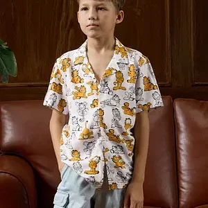 Garfield Print Casual Shirt