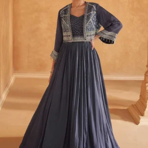 Charm Embroidered Gown