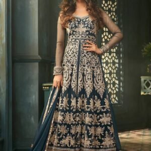Navy Blue Anarkali