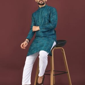 Regal Teal Kurta