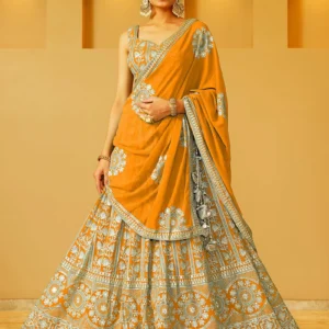 Gold Embroidered Lehenga