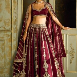 Crimson Elegance Lehenga