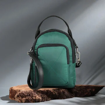 Compact Green Crossbody Bag