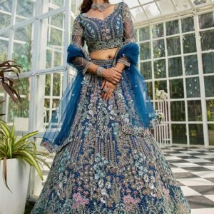 Indigo Elegance Lehenga