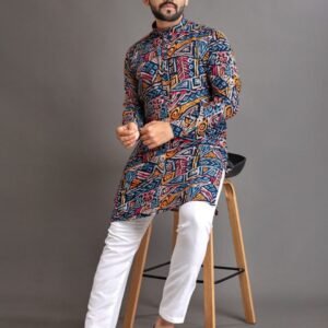Abstract Tribal Print Kurta