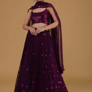 Burgundy Bliss Lehenga