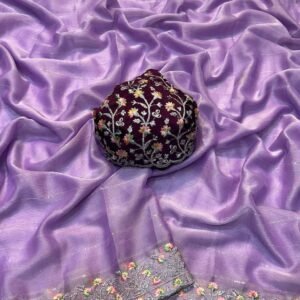Floral Embroidered Saree