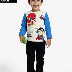 Full Sleeve T-Shirt with Towelling Patch