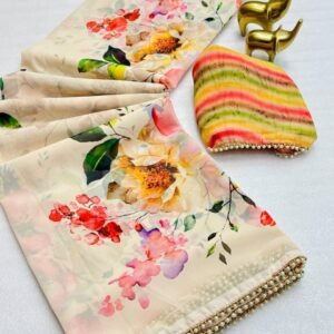 Dreams Floral Print Saree