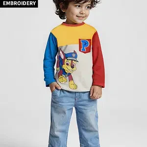 Full Sleeve T-Shirt with Towelling Embroidery