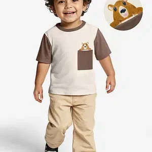 Peekaboo Bear Pocket T-Shirt